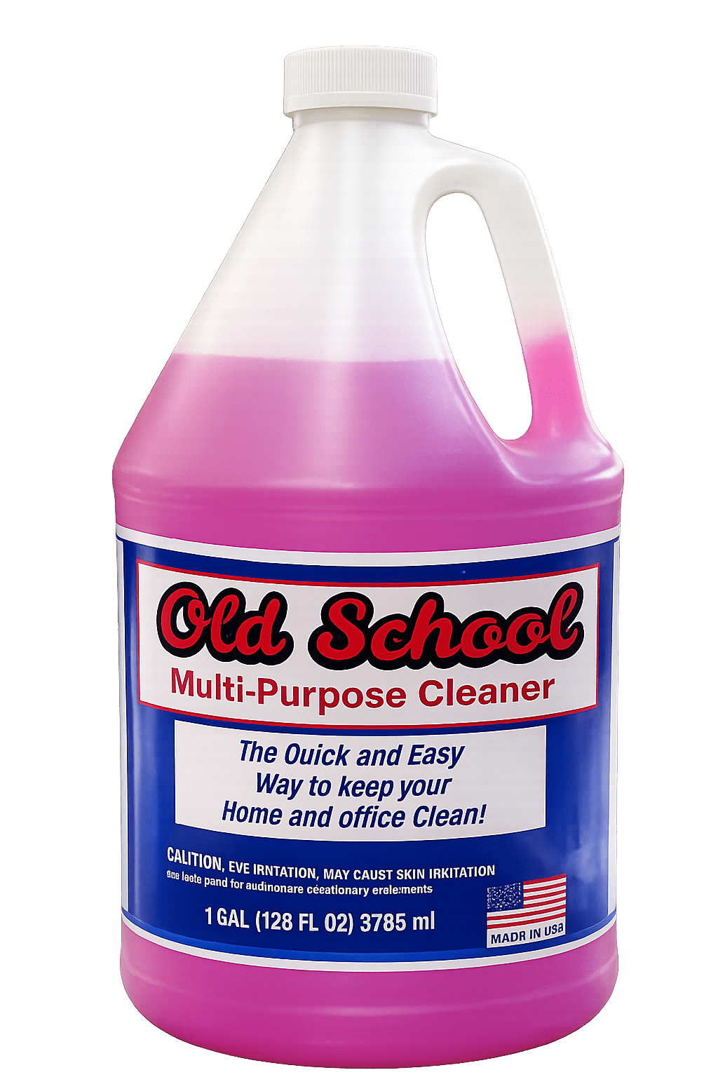 Old School Multi-Purpose Cleaner one-gallon jug with pink liquid, commercial-size container